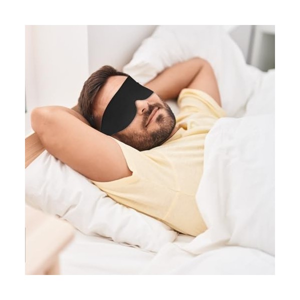 Masque De Sommeil En Soie | Couverture Oculaire | Masque Oculaire Endormi À Pression Zéro | Boulangers Pour Dormir, Léger Lég