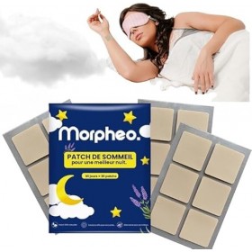 Morpheo Patchs de Sommeil – Patchs à la Mélatonine & Ingrédients Naturels – Aide à l’Endormissement & Sommeil Réparateur – Al
