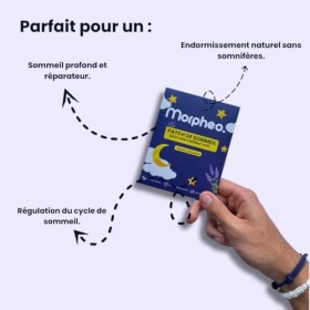 Morpheo Patchs de Sommeil – Patchs à la Mélatonine & Ingrédients Naturels – Aide à l’Endormissement & Sommeil Réparateur – Al