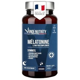 Mélatonine 1,9 mg – Complément Alimentaire Sommeil & Endormissement, Aide à Réduire le Temps d’Endormissement et Atténuer le 