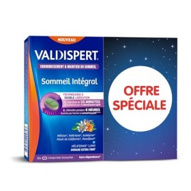 VALDISPERT - Sommeil Intégral - Endormissement & Maintien Du Sommeil - Complément Alimentaire À La Mélatonine et Plantes - Do