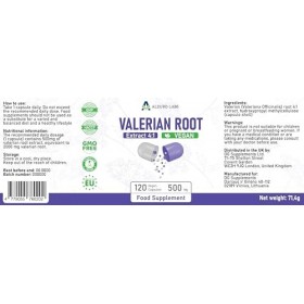 Alzuro Labs Valériane | 2 000 mg équivalent extrait 500 mg 4:1 | 120 capsules végétaliennes | Endormissement Rapide, Nuit R