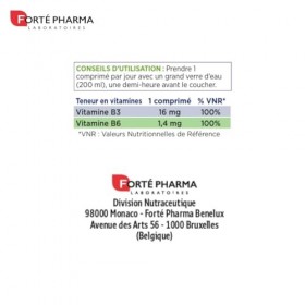 Forté Pharma - FortéNuit Natura - GABA, Valériane, HE de lavande - Complément Alimentaire Sommeil SANS Melatonine - Relaxatio