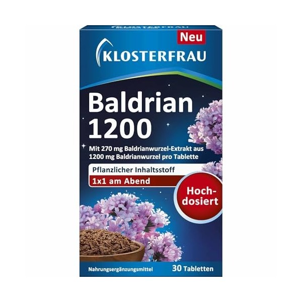 usy Lot de 6 paquets de 30 dragées pour femme monastique Valériane 1200 + bloc usy