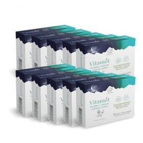 Vitanuit - 40 gélules - Passiflore, Valériane, Mélisse, Mélatonine - Retrouver un sommeil de qualité ! Cure de 20 jours - Vit