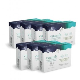 Vitanuit - 40 gélules - Passiflore, Valériane, Mélisse, Mélatonine - Retrouver un sommeil de qualité ! Cure de 20 jours - Vit