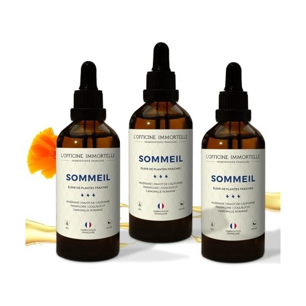 ELIXIR SOMMEIL | VALERIANE, PAVOT DE CALIFORNIE | FABRIQUE EN FRANCE 3 Valériane