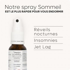 SPRAY SOMMEIL MELATONINE 1,9mg | Endormissement rapide | Lutte contre les insomnies & Réveil Nocturne | Gout Fruits Rouges | ...