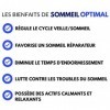 Sommeil Optimal - 60 gélules | Mélatonine | Mélisse | Valériane | Passiflore | Houblon | 100% naturel | Fabriqué en France | 