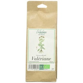 Lherbier de France Valériane Racines Bio Sachet Kraft, 50 g