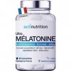 Actinutrition® Mélatonine 1,9mg - 40 nuits - Endormissement Rapide - Sommeil réparateur nuit après nuit - Sans accoutumance |...