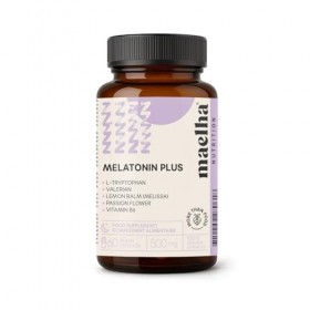 Mélatonine Complex| extra fort | 60 gélules | Tryptophane, Valériane, Mélisse, Passiflore | 100% Naturelle