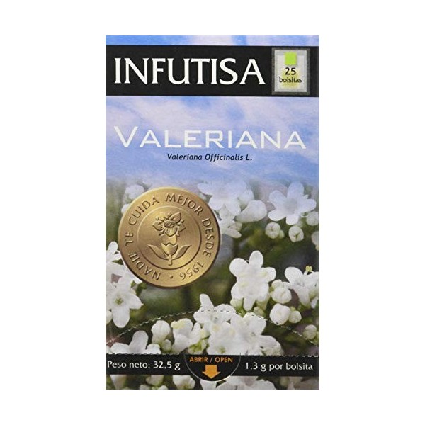 INFUTISA VALERIANA infusion 25bolsitas – peut être consommé en journée ou en soirée, mélange de plantes à infuser et devient ...
