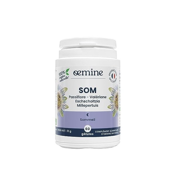 Oemine SOM sommeil paisible 60 Gélules
