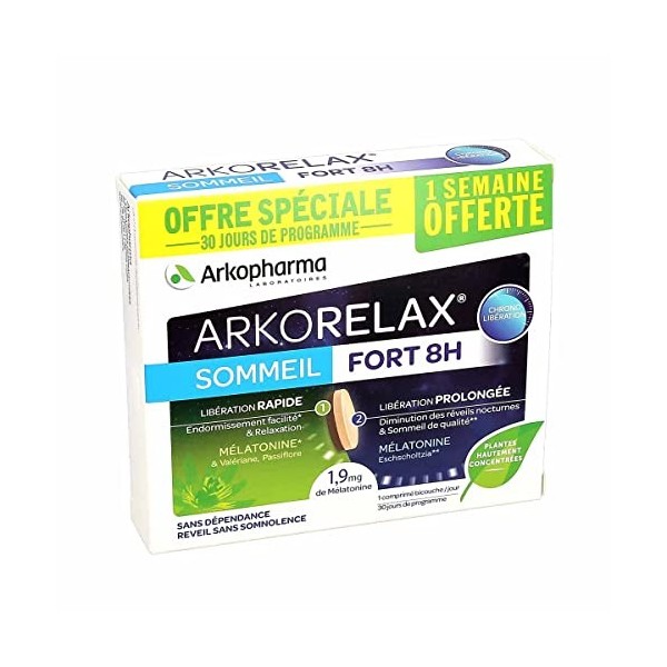 Arkopharma Arkorelax Sueño 8h - 30 Comprimidos