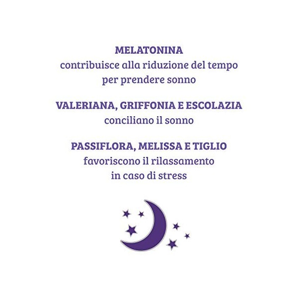 Colours Of Life Night Formula - Supplément de mélatonine, valériane, passiflore et mélisse - 30 gélules végétariennes