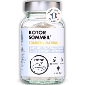 KOTOR SOMMEIL | Endormissement Rapide et Naturel |Complément Alimentaire Anti-Insomnie à base de plantes | Mélisse - Valérian