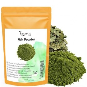 100g Feuilles de Sidr/Jujubier Moulues - Poudre de Jujubier - Arôme & Goût Intense - 100% Naturel, Pur et Sans Additifs