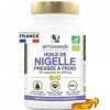 Huile de Nigelle BIO | 1 500mg d’Huile de Cumin Noir pure | Première pression à froid | 59% acide linoléique | 90 capsules vé