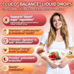 VivoNu Gouttes de berbérine - 1800 mg - 60 ml - Avec chrome et cannelle de Ceylan - 100 % naturel - Haute biodisponibilité - 