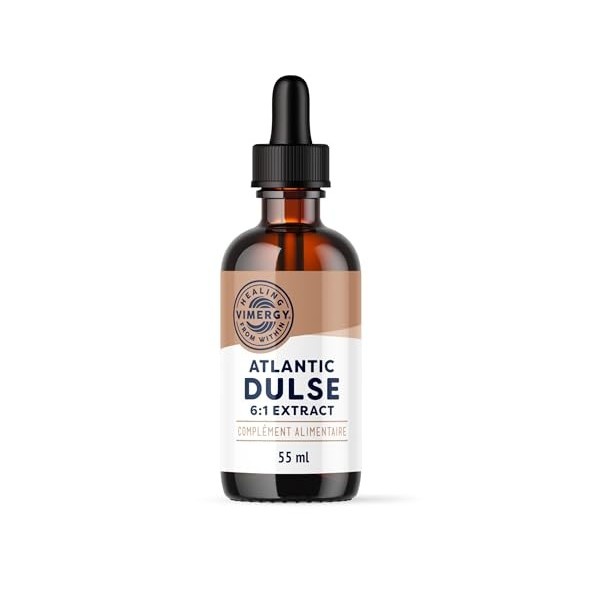 Vimergy Atlantic Dulse – Supplément à Base dAlgue Dulse – Gouttes dAlgues Atlantiques Dulse avec de la Glycérine - Formulé 