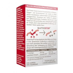 GluteoStop comprimés gluten | aident à décomposer le gluten en cas de sensibilité au gluten et dintolérance au gluten | alim ...