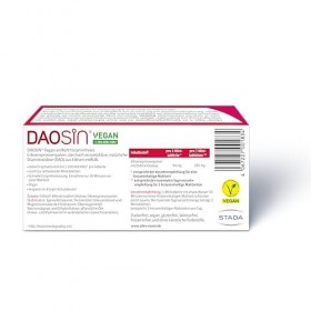 DAOSiN Comprimés végétaliens en cas dintolérance à lhistamine pour compléter lenzyme DAO de lorganisme pour la dégradatio Enz...