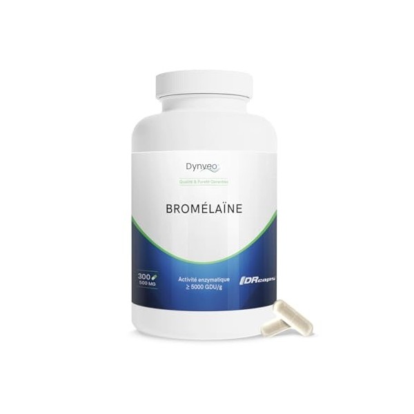Bromélaïne Pure - Haute Activité Enzymatique 5000 GDU/g - Enzyme soutenant la digestion des protéines - Extraite de tige dan ...