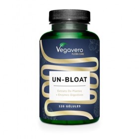 Un-Bloat Vegavero® | Complexe Anti Ballonnements + Digestion | Avec Enzymes Digestives + Extraits de Plantes | Sans Additifs 