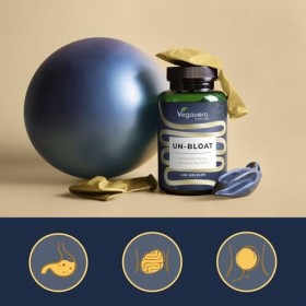 Un-Bloat Vegavero® | Complexe Anti Ballonnements + Digestion | Avec Enzymes Digestives + Extraits de Plantes | Sans Additifs 