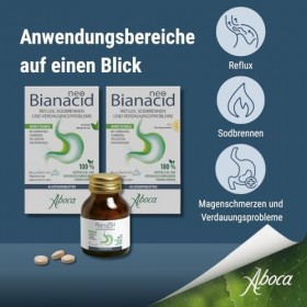 NeoBianacid Comprimés – Pour le reflux, lacide gastrique, les brûlures destomac et les douleurs destomac – Produit médical En...