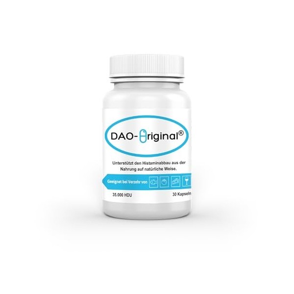 DAO-Original: La solution pour décomposer lhistamine des aliments - 30 gélules