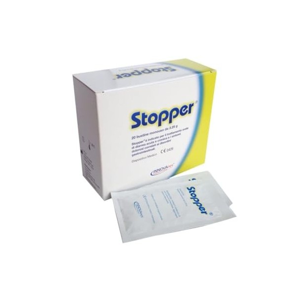 INNOVARES Stopper Traitement Diarrhée Aiguë Chronique Adultes Enfants - 20 sachets monodose