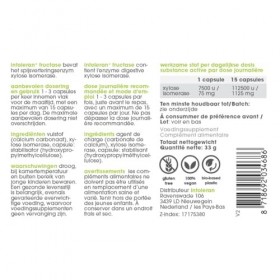 Intoleran Fructase Enzymes digestives - 108 gélules | Complément alimentaire pour lintolérance au fructose | Enzymes pour ai