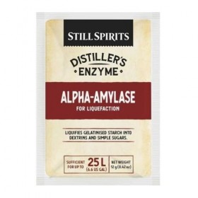 Still Spirits Distillers Alpha Amylase Enzyme 12 g Haute température pour 25 L