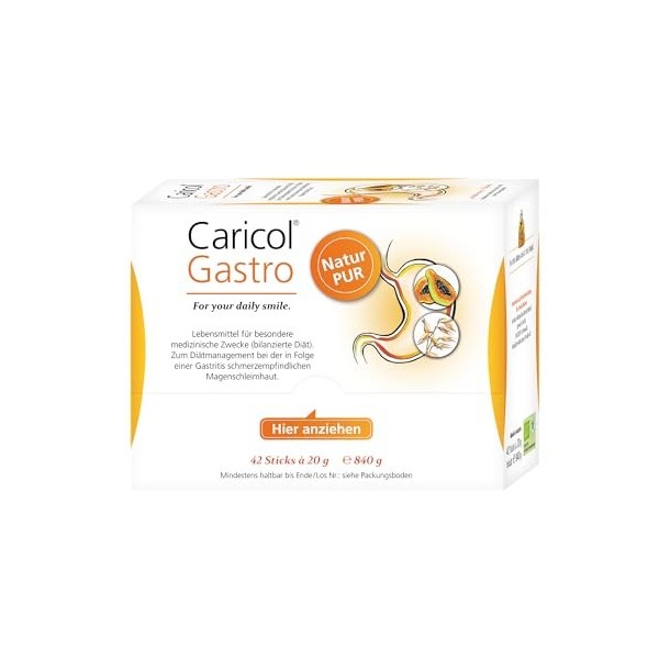 Caricol Gastro | Produit 100% naturel | Soutien de la muqueuse gastrique | Avec le pouvoir de la papaye & de la biotine | Ave
