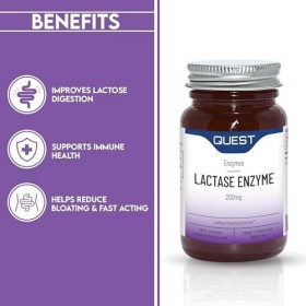 Lactase Quest 200 mg 30 Comprimé Enzymes