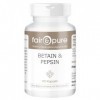 Fair & Pure Bétaïne & Pepsine Capsules avec racine de gentiane, 120 pièces, capsules enzymatiques à spectre complet, compléme