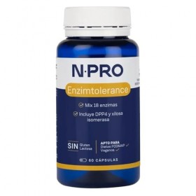 NPRO ENZIM tolerance 60cap – produit multifonction à large champ d’application, boîte de 60 gélules, peut être utilisé réguli