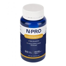 NPRO ENZIM tolerance 60cap – produit multifonction à large champ d’application, boîte de 60 gélules, peut être utilisé réguli