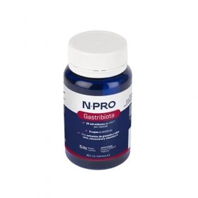 NPRO Gastribiota - 30 gélules avec probiotiques 9 souches , extrait de grenade, aloe vera, resvératrol et vitamine C - Souti