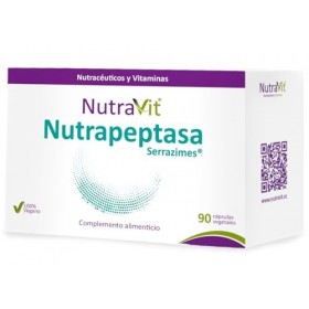 NUTRAPEPTASA SERRAZIME NUTRAVIT | Puissant anti-inflammatoire | Complément alimentaire à base denzymes brevetées Serrazimes
