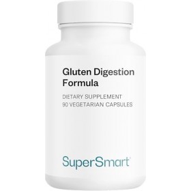 SuperSmart - Gluten Digestion Formula - Intolérance au Gluten - Contient des Enzymes contre la Protéines du Gluten - Contribu