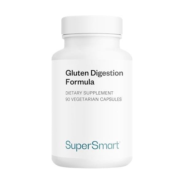 SuperSmart - Gluten Digestion Formula - Intolérance au Gluten - Contient des Enzymes contre la Protéines du Gluten - Contribu
