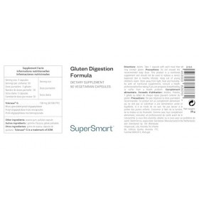 SuperSmart - Gluten Digestion Formula - Intolérance au Gluten - Contient des Enzymes contre la Protéines du Gluten - Contribu