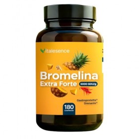Bromélaïne Extra Forte 5000 GDU/g – 180 comprimés- 3 mois dapprovisionnement | Gastroprotégé & Drainant | De la tige danana