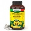 Bromelaine 120 Gelules Gastro-Résistantes 500mg Dosage Élevé 5000 GDU/g pour Perte de Poids Digestion Rétention DEau à LAna