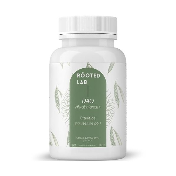 120 caps DAO VEGAN – Haute dose 300 000 HDU par dose journalière – Gélules gastro-résistantes – Enzyme DAO 100% végétale avec