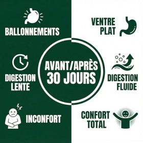 Probiotique Flore Intestinale 60 Milliards UFC - Complexe Souches Multiples & Prébiotiques Magnésium Silicium - Digestion Ven