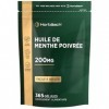 Huile de Menthe Poivrée Gélules 200mg | 365 Capsules | Facile À Avaler | Peppermint Oil Softgels | Horbaach